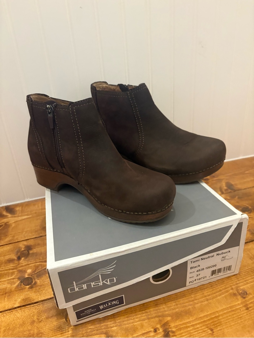 Dansko Brown Nubuck Ankle Booties - Women